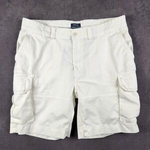 Polo Ralph Lauren Gellar Cargo Shorts Mens 42T White Classic Fit Utility